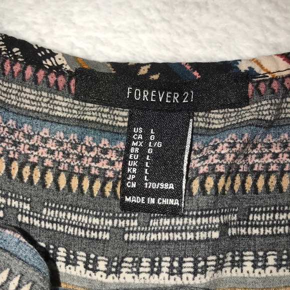 FORVER 21 tribal print romper - Picture 2 of 3